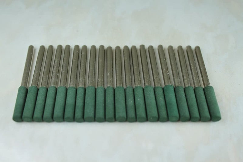TEMO 20 pc 4.5 mm (3/16 Inch) Cylinder Rubber Rotary Tool Polishing Burr with 3 mm (1/8 Inch) Shank for Dremel Rotary Tools - Image 2